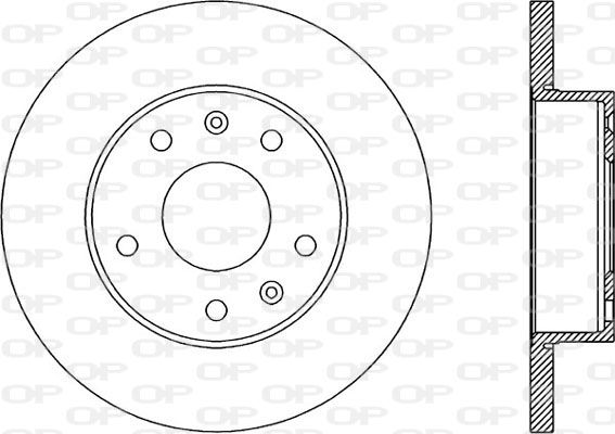 OPEN PARTS Тормозной диск BDR1853.10